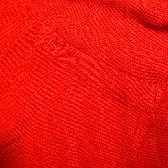 Hermès Men’s "H" embroidered T-shirt in Red - Picture 4 of 8